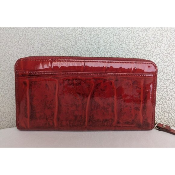 Kate Spade Neda Knightsbridge Zip Around Wallet Patent Leather Red WLRU1138 - Picture 3 of 12